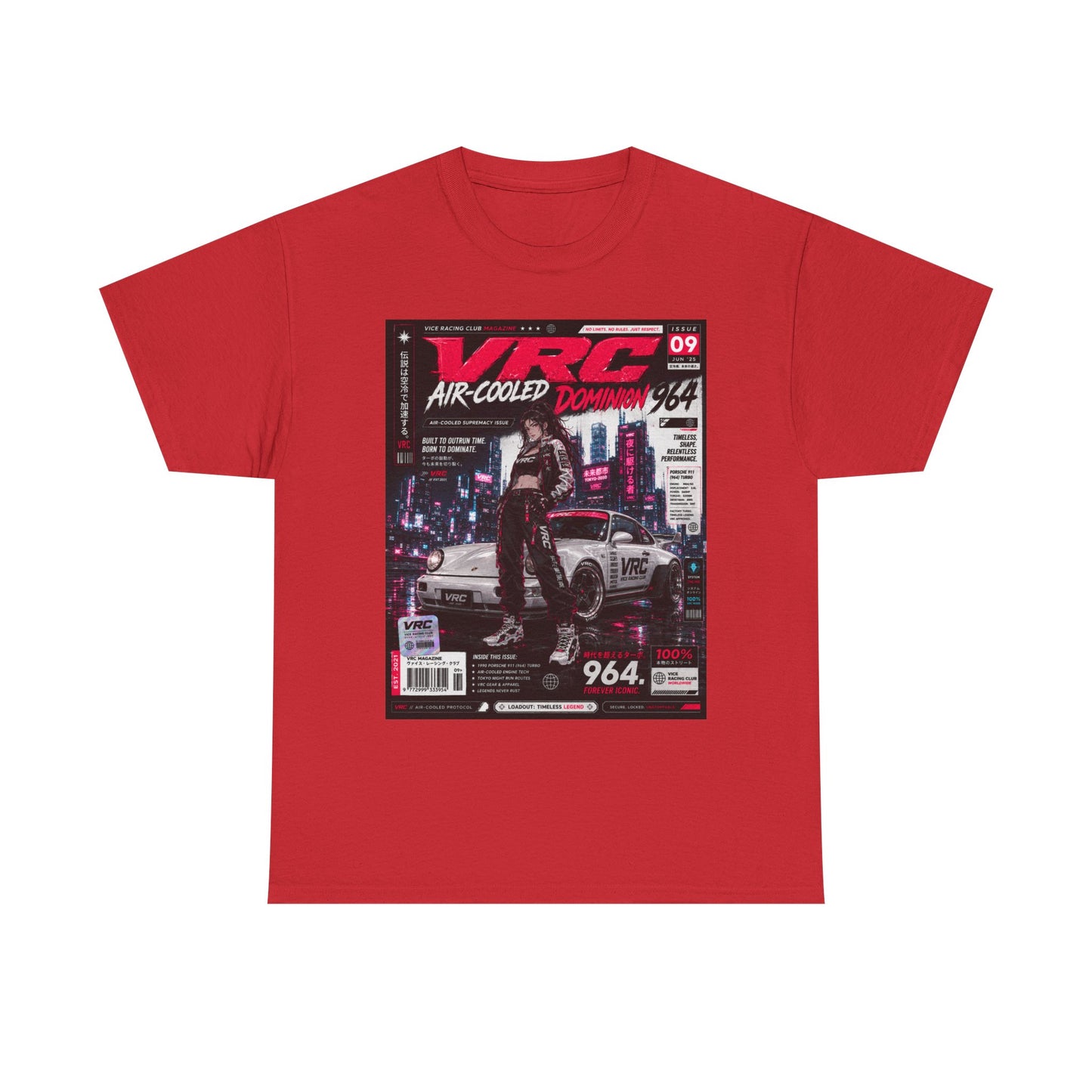 VRC Air-Cooled Dominion 964 Racing Graphic Tee – Neon Street Legends Shirt
