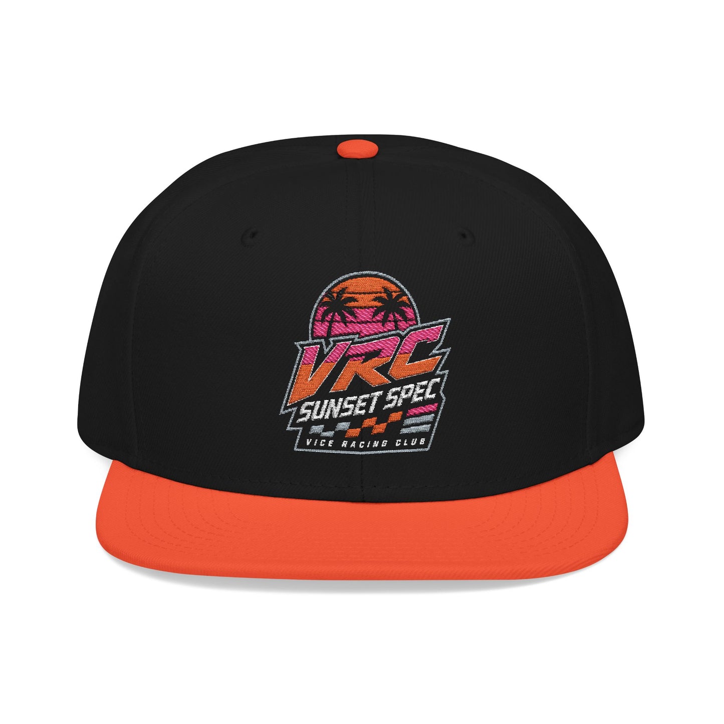 VRC Sunset Spec Snapback Hat – Vice Racing Club Embroidered Street Racing Cap