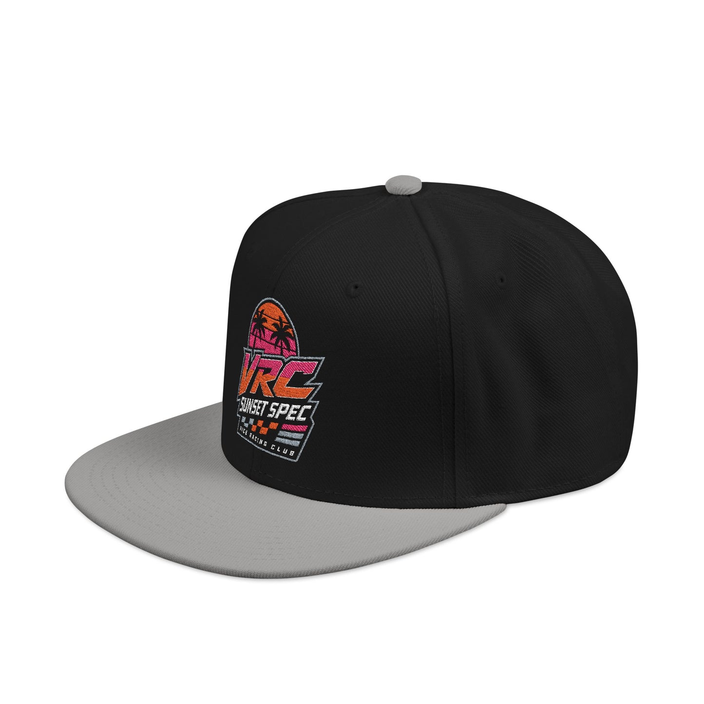 VRC Sunset Spec Snapback Hat – Vice Racing Club Embroidered Street Racing Cap