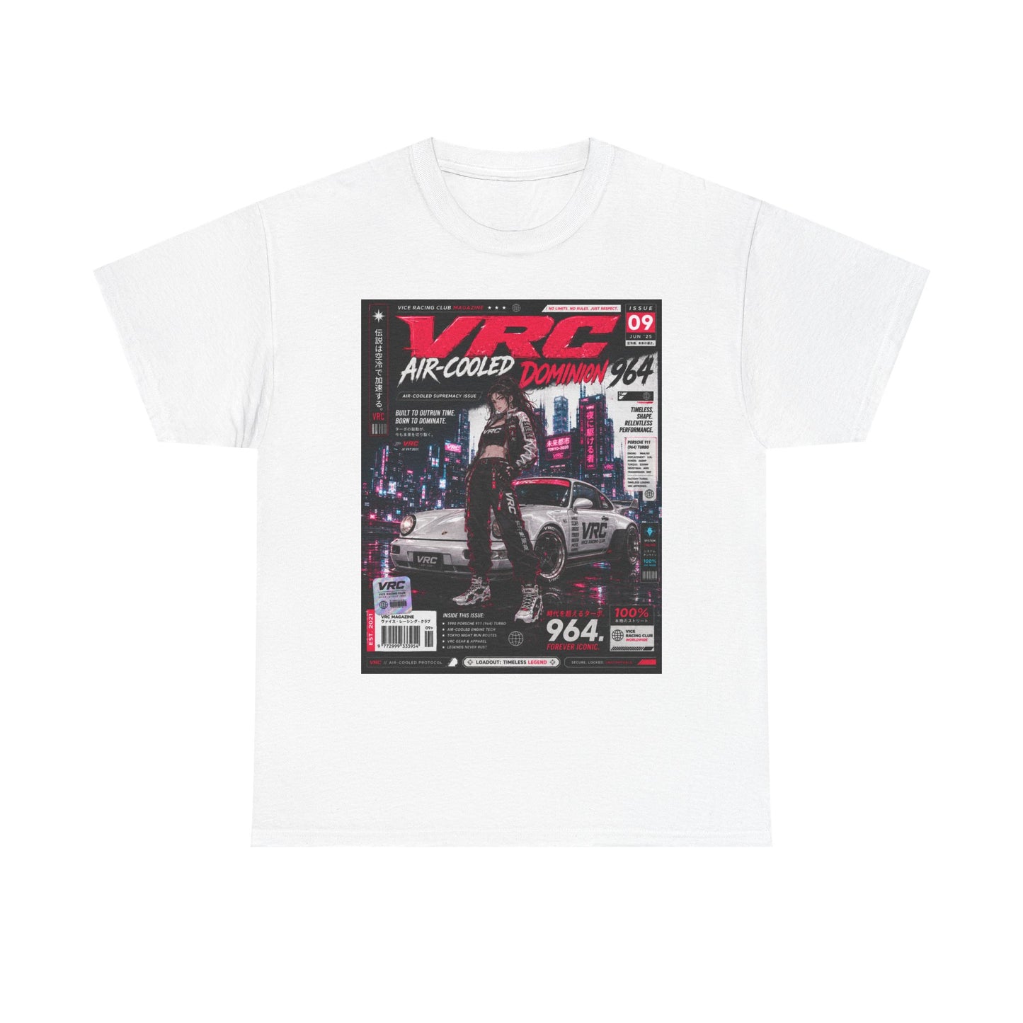 VRC Air-Cooled Dominion 964 Racing Graphic Tee – Neon Street Legends Shirt