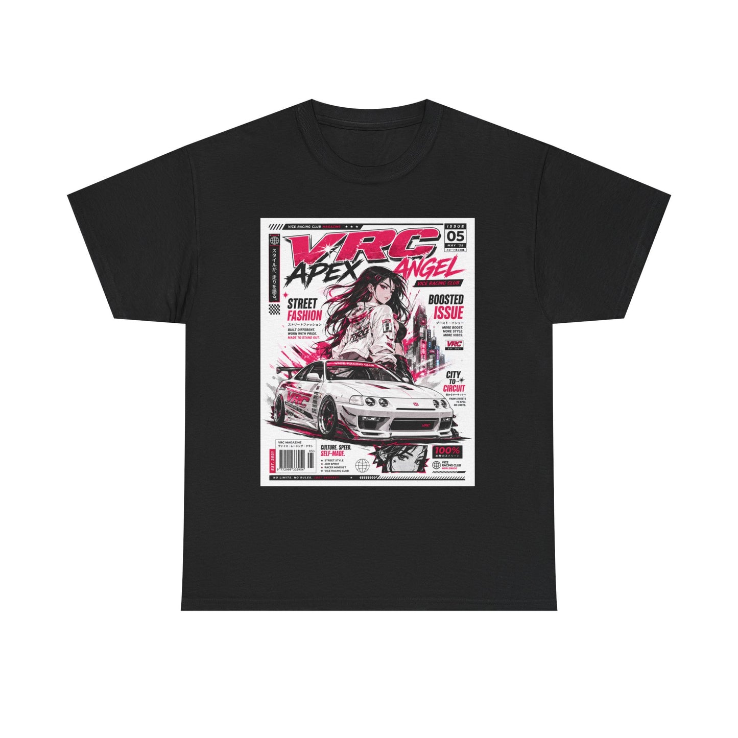 Racing Manga Tee — Apex Angel Street Car Graphic Shirt