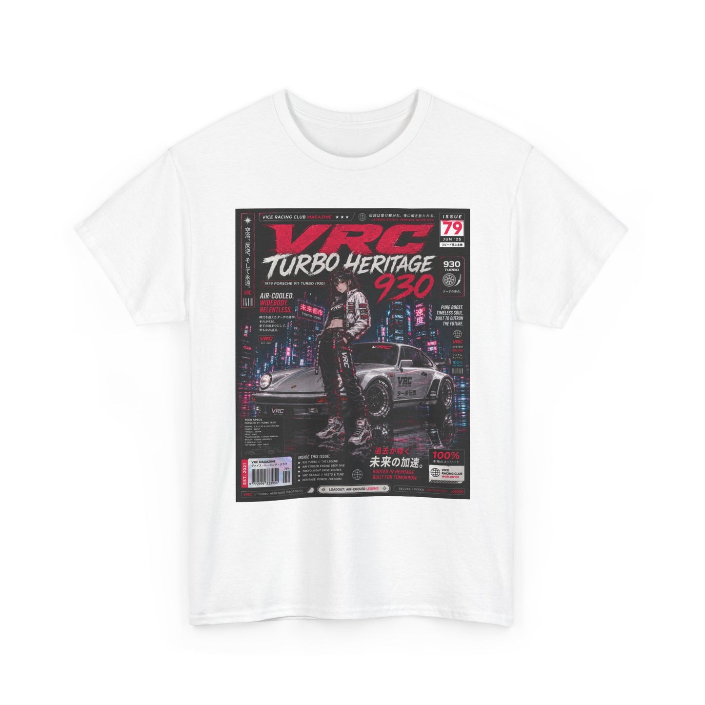VRC Turbo Heritage 930 Racing Graphic Tee – Porsche-Inspired Streetwear Shirt