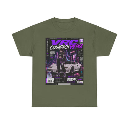 VRC Countach Voltage Racing Graphic Tee – Neon Street Legends Shirt