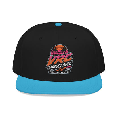 VRC Sunset Spec Snapback Hat – Vice Racing Club Embroidered Street Racing Cap