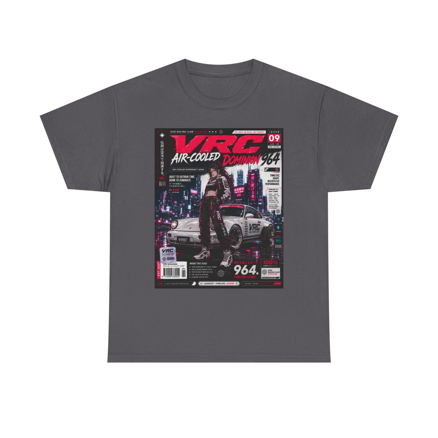 VRC Air-Cooled Dominion 964 Racing Graphic Tee – Neon Street Legends Shirt