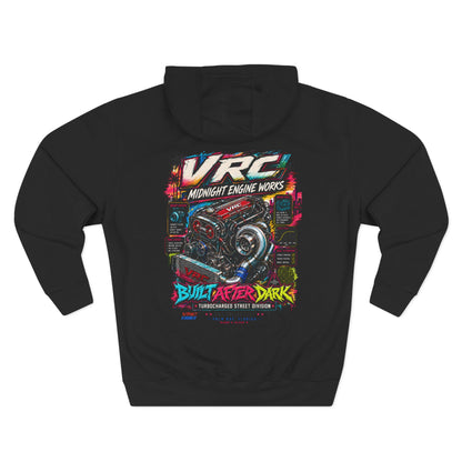 VRC Midnight Engine Works Hoodie – Built After Dark Turbo Racing Hoodie