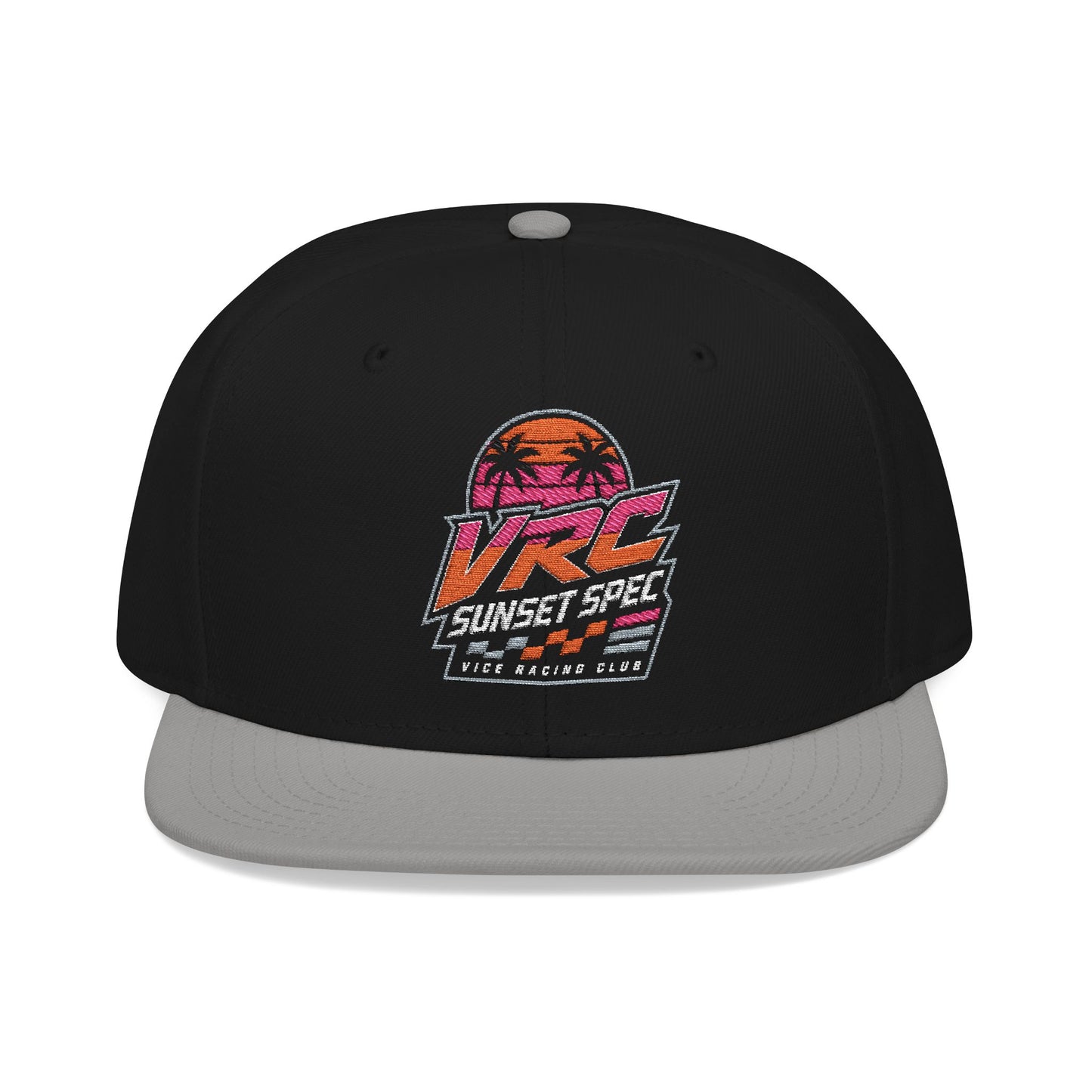 VRC Sunset Spec Snapback Hat – Vice Racing Club Embroidered Street Racing Cap