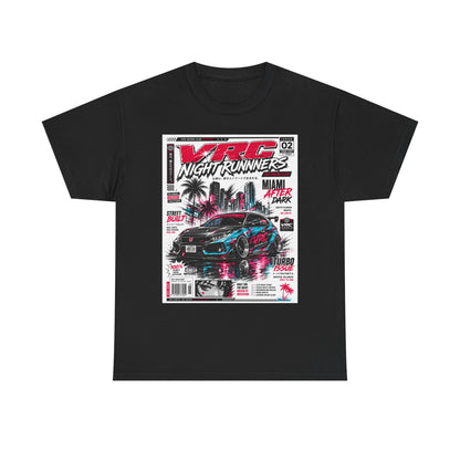 VRC Night Runners Miami After Dark Graphic Tee – Street Built Racing Shirt