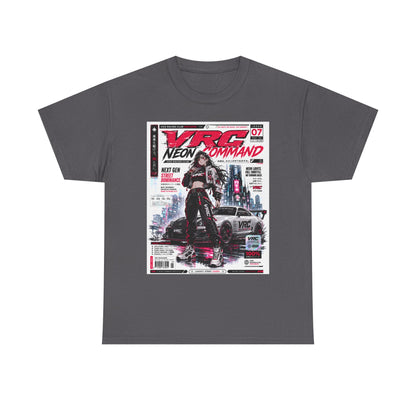 Cyberpunk Neon Command Tee — "VRG Neon Command" Graphic T-Shirt