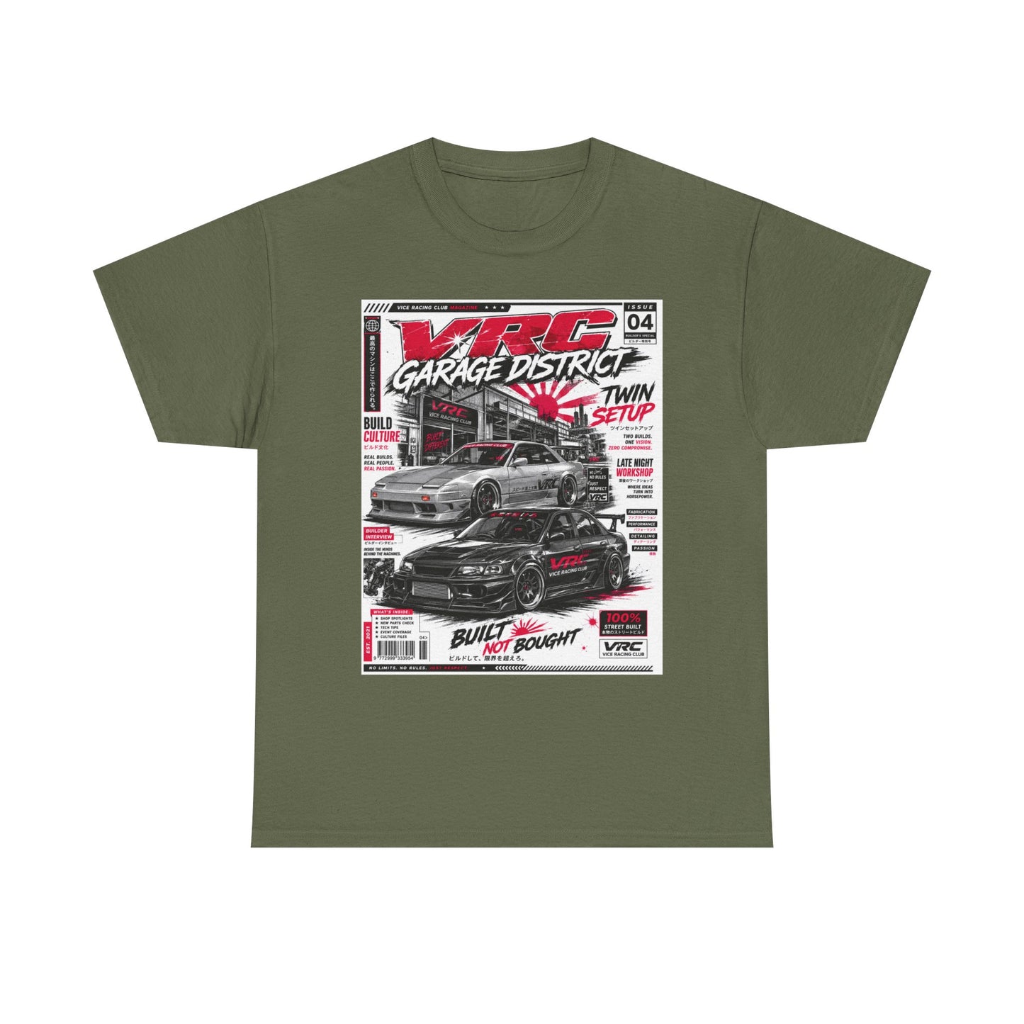 VRC Garage District Twin Setup Graphic Tee – Built Not Bought Shirt