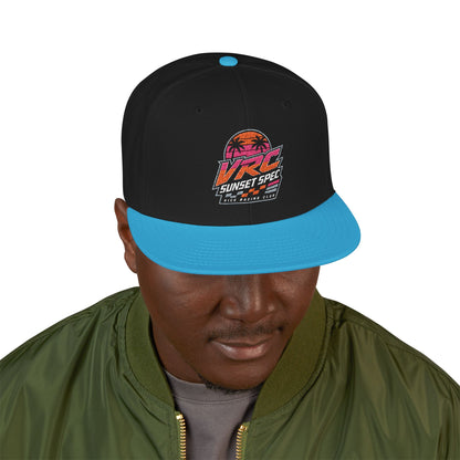 VRC Sunset Spec Snapback Hat – Vice Racing Club Embroidered Street Racing Cap