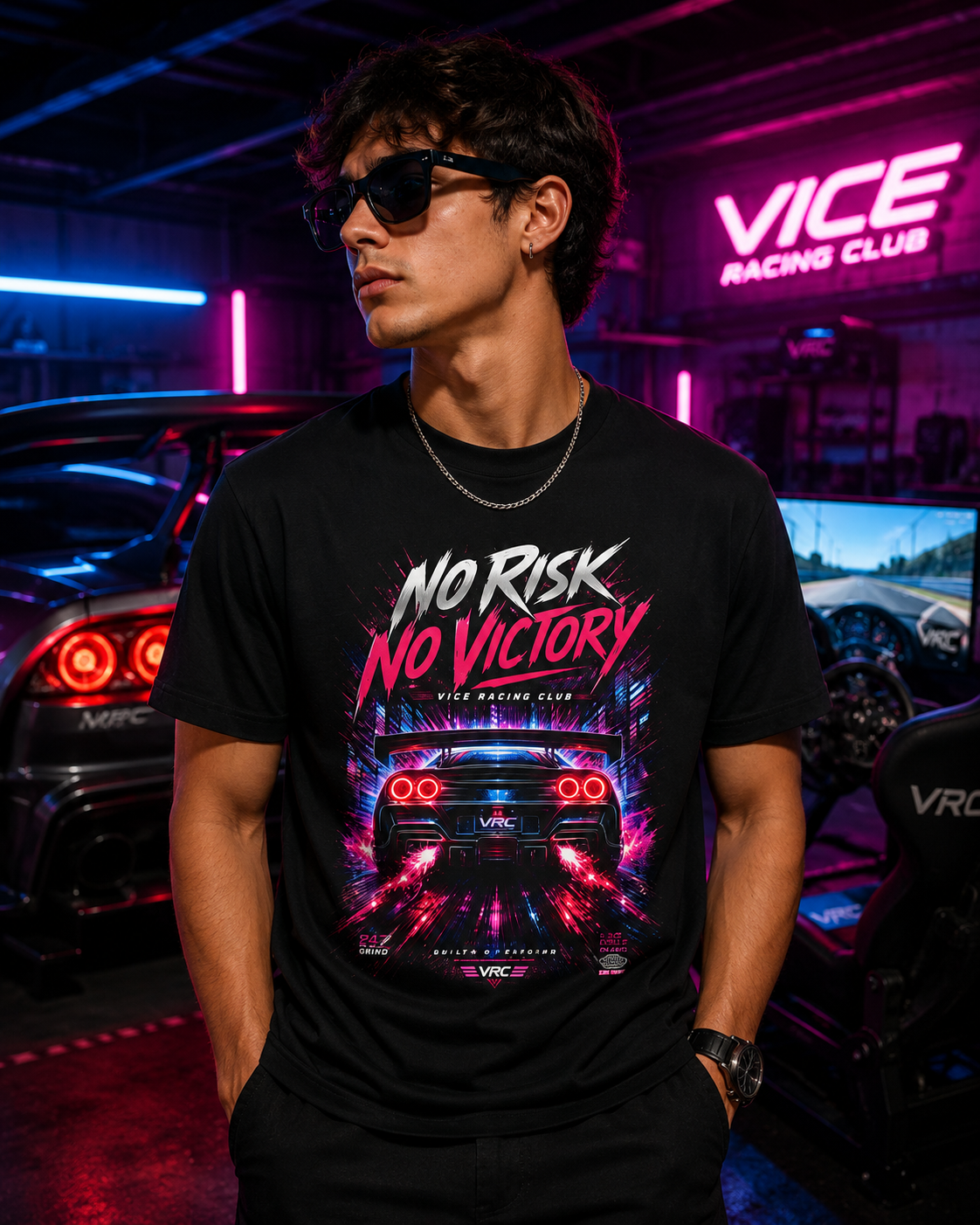 VRC No Risk No Victory Racing Graphic Tee