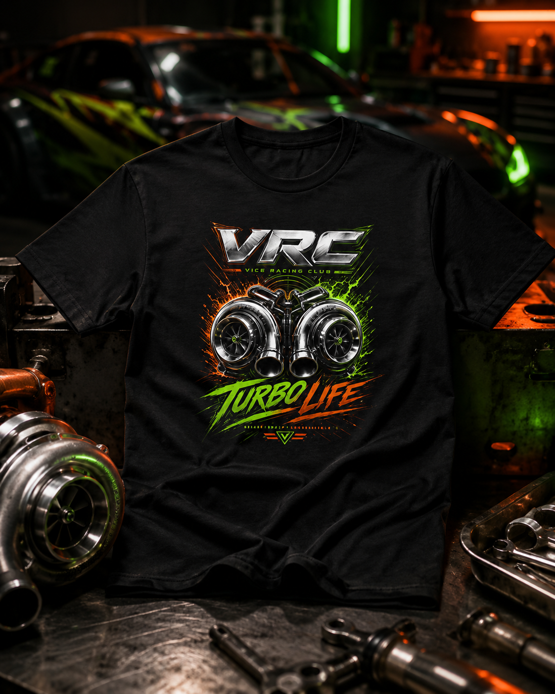 VRC Turbo Life Performance Racing Graphic Tee
