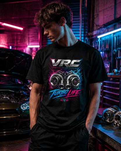VRC Turbo Life Neon Racing Graphic Tee