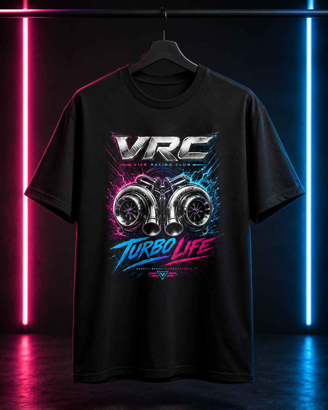 VRC Turbo Life Neon Racing Graphic Tee