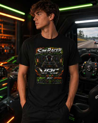 VRC Sim Racer Boost Built Unstoppable Graphic Tee