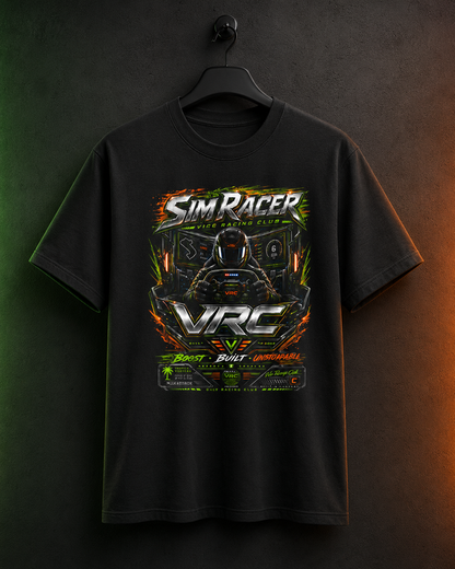 VRC Sim Racer Boost Built Unstoppable Graphic Tee