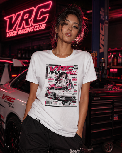 Racing Manga Tee — Apex Angel Street Car Graphic Shirt