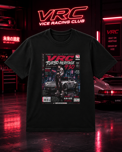 VRC Turbo Heritage 930 Racing Graphic Tee – Porsche-Inspired Streetwear Shirt