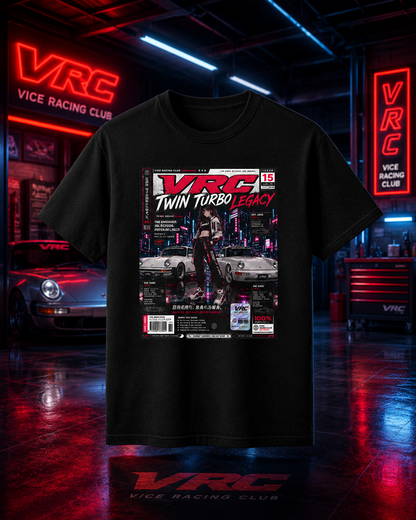 VRC Twin Turbo Legacy Racing Graphic Tee – Neon Street Legends Shirt