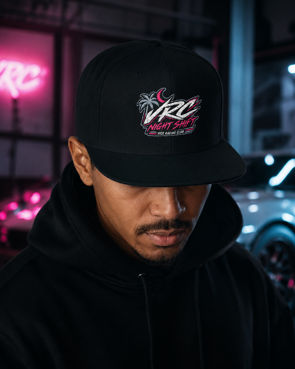 VRC Night Shift Snapback Hat – Vice Racing Club Embroidered Street Racing Cap