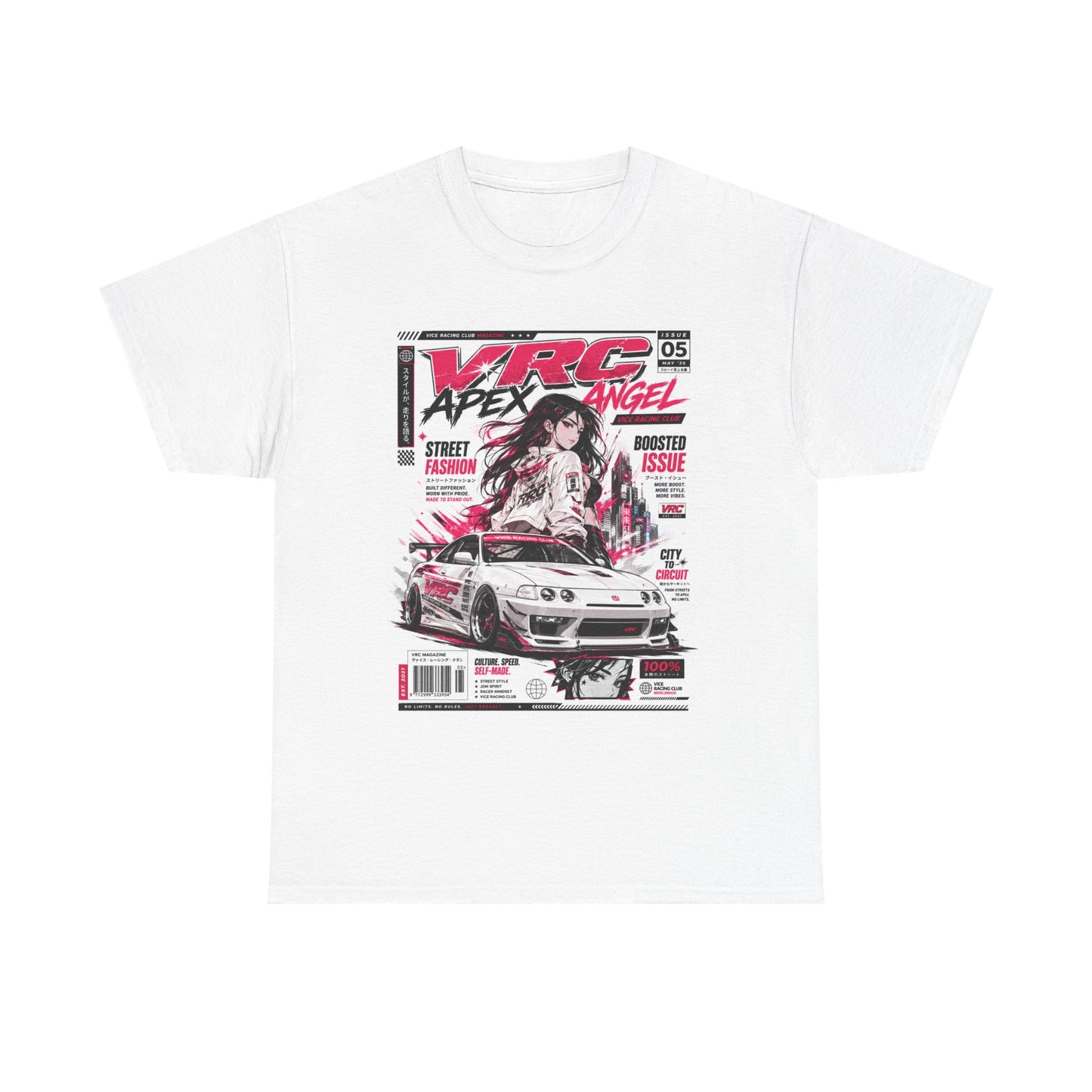 Racing Manga Tee — Apex Angel Street Car Graphic Shirt