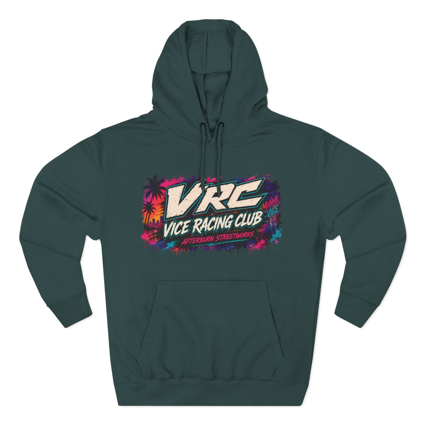 VRC Boost Culture Hoodie – Neon Turbo Street Racing Graphic Hoodie