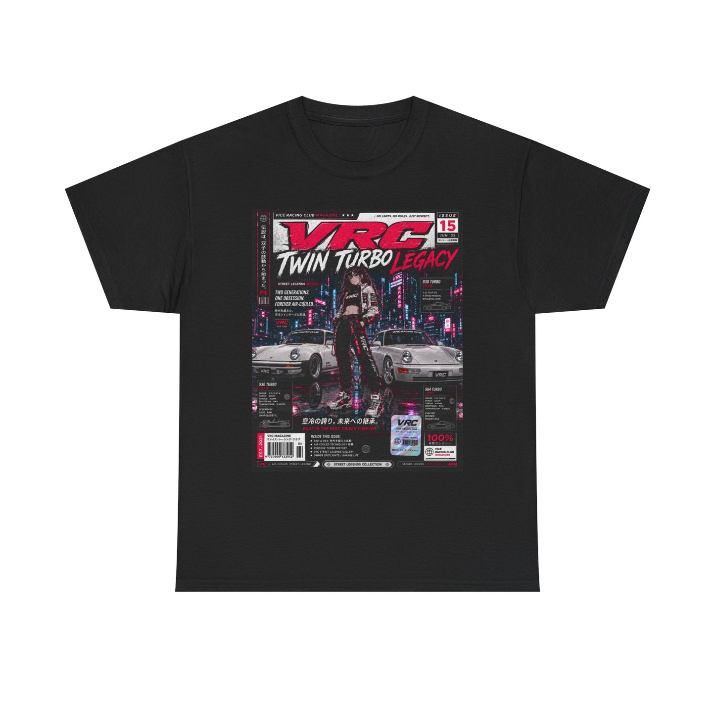 VRC Twin Turbo Legacy Racing Graphic Tee – Neon Street Legends Shirt