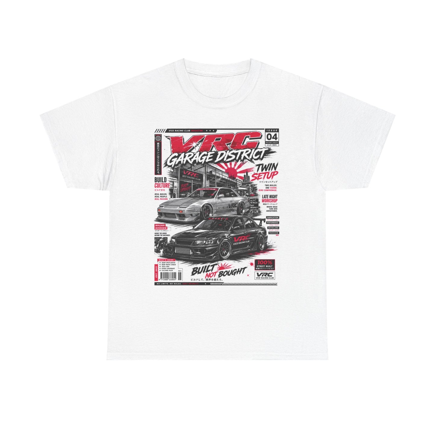 VRC Garage District Twin Setup Graphic Tee – Built Not Bought Shirt