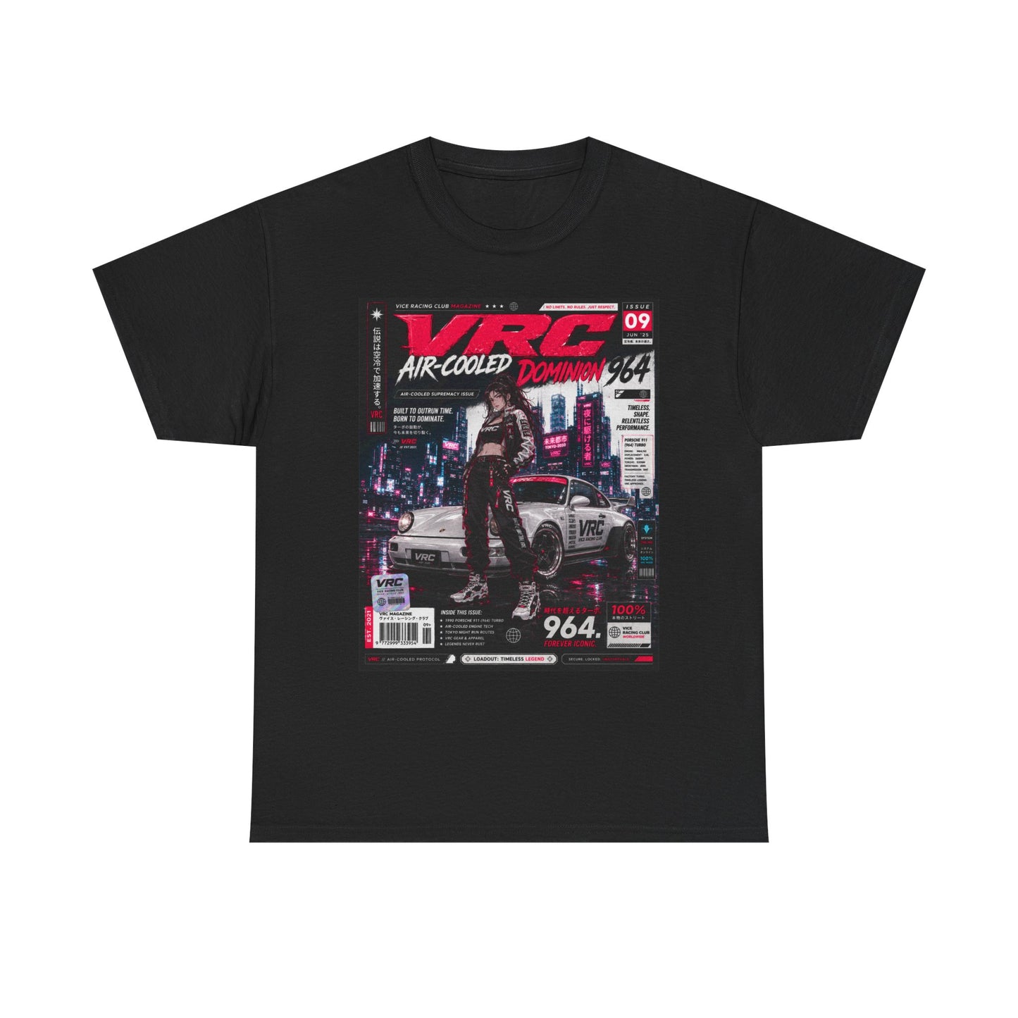VRC Air-Cooled Dominion 964 Racing Graphic Tee – Neon Street Legends Shirt