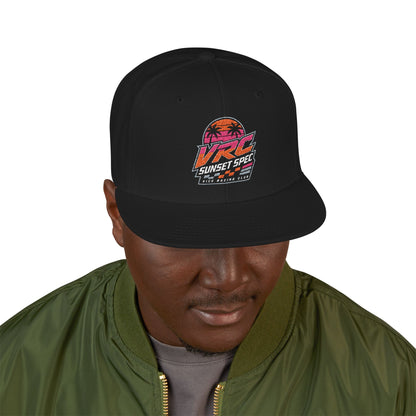 VRC Sunset Spec Snapback Hat – Vice Racing Club Embroidered Street Racing Cap