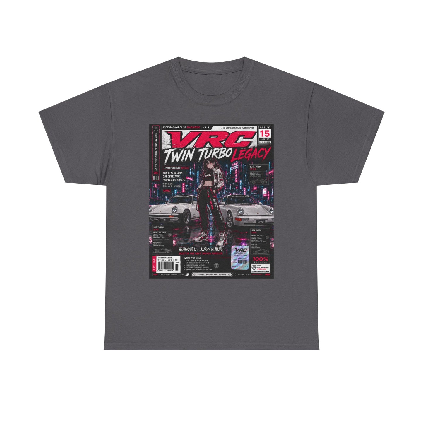 VRC Twin Turbo Legacy Racing Graphic Tee – Neon Street Legends Shirt