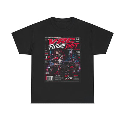 Future Drift Tee — Vaporwave Racing Graphic T-Shirt with "VRC Future Drift" Design