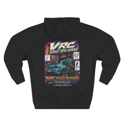VRC Boost Culture Hoodie – Neon Turbo Street Racing Graphic Hoodie