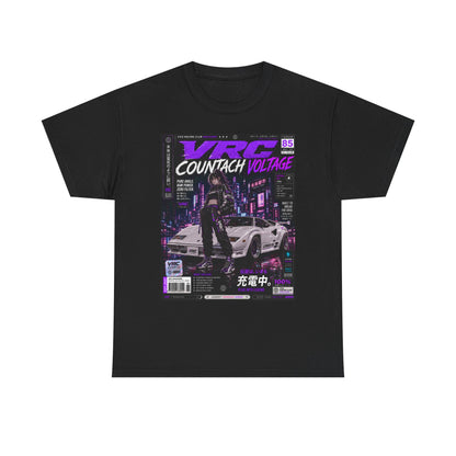 VRC Countach Voltage Racing Graphic Tee – Neon Street Legends Shirt