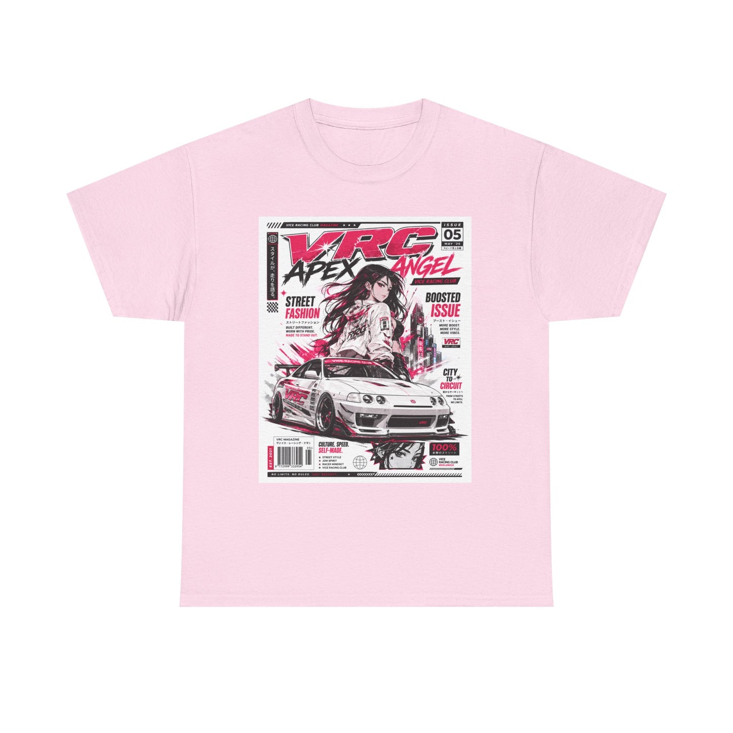 Racing Manga Tee — Apex Angel Street Car Graphic Shirt
