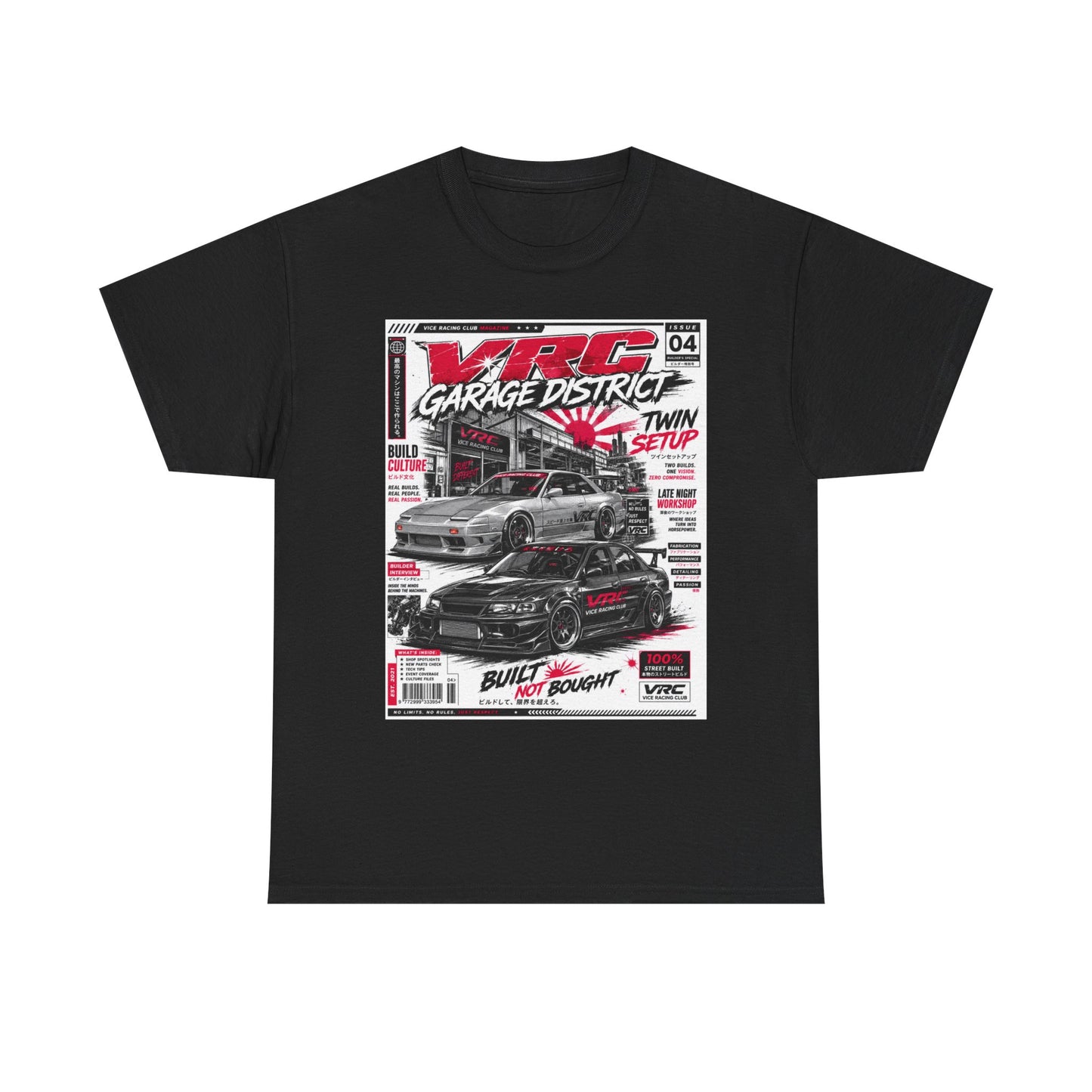 VRC Garage District Twin Setup Graphic Tee – Built Not Bought Shirt