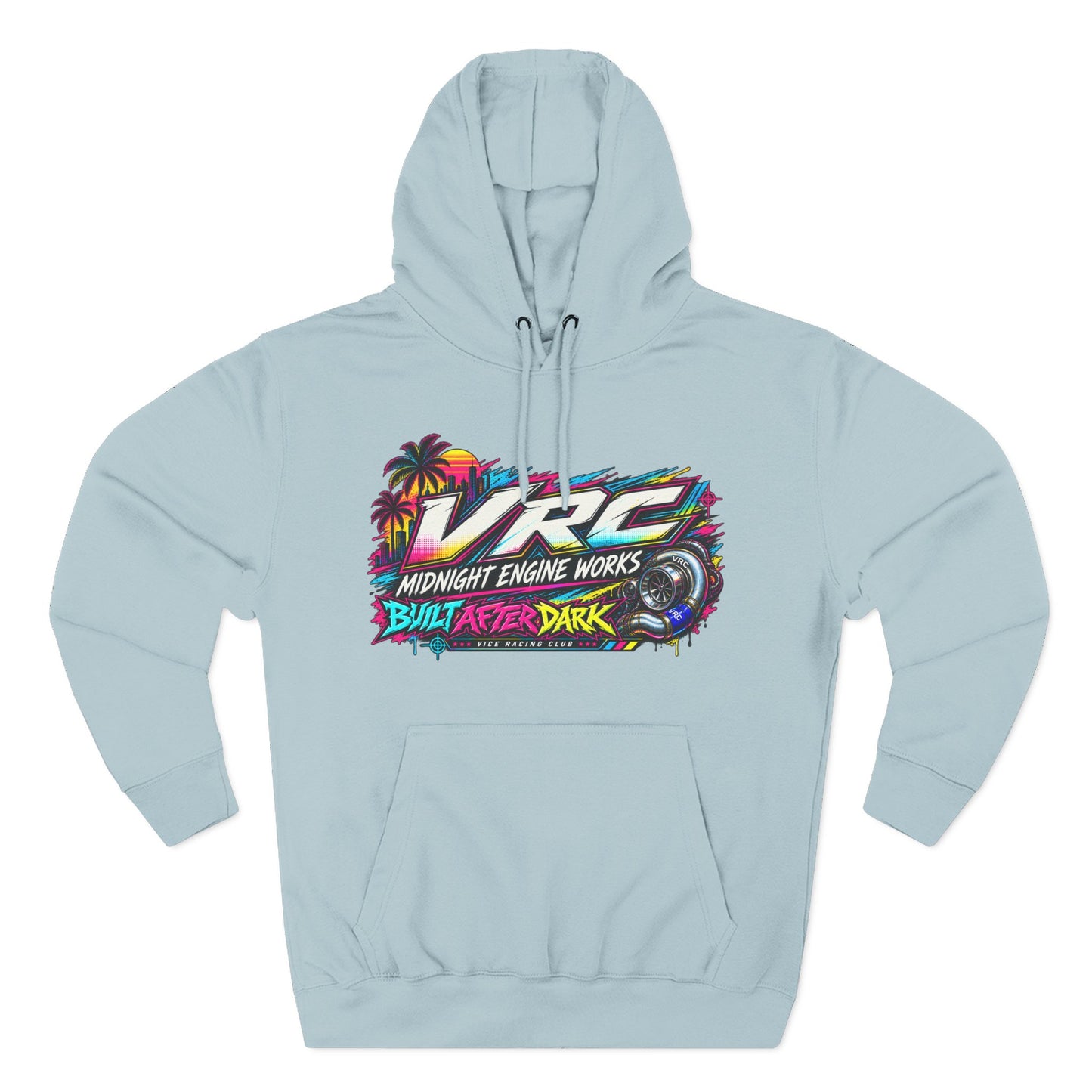 VRC Midnight Engine Works Hoodie – Built After Dark Turbo Racing Hoodie