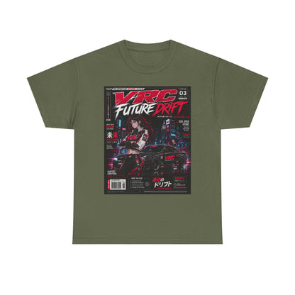 Future Drift Tee — Vaporwave Racing Graphic T-Shirt with "VRC Future Drift" Design