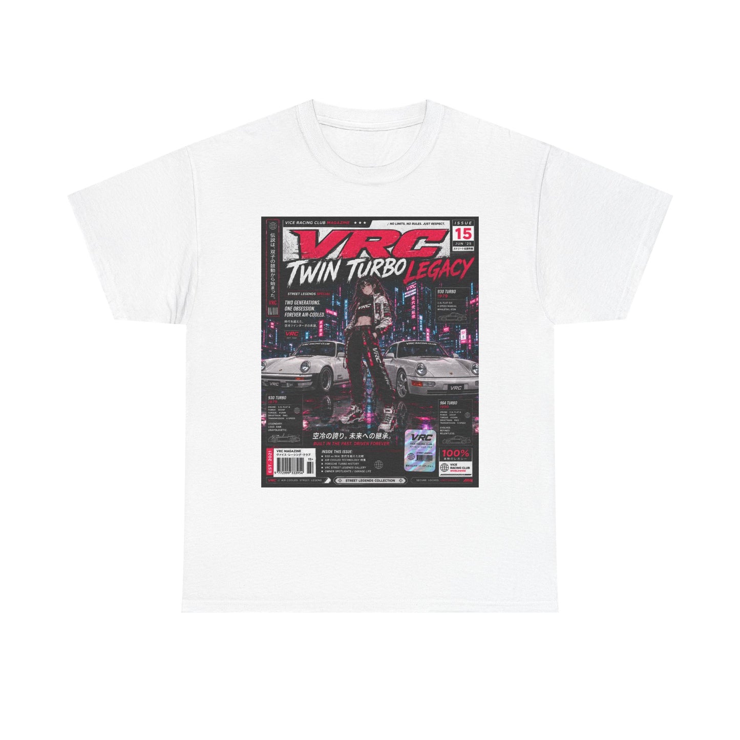 VRC Twin Turbo Legacy Racing Graphic Tee – Neon Street Legends Shirt