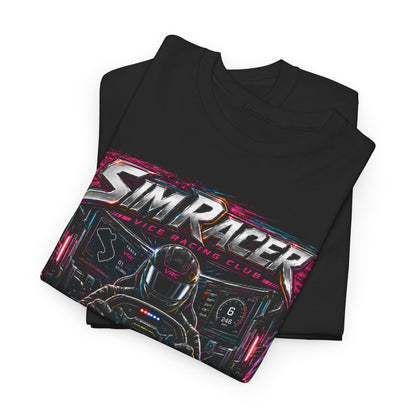 VRC Sim Racer Neon Racing Graphic Tee