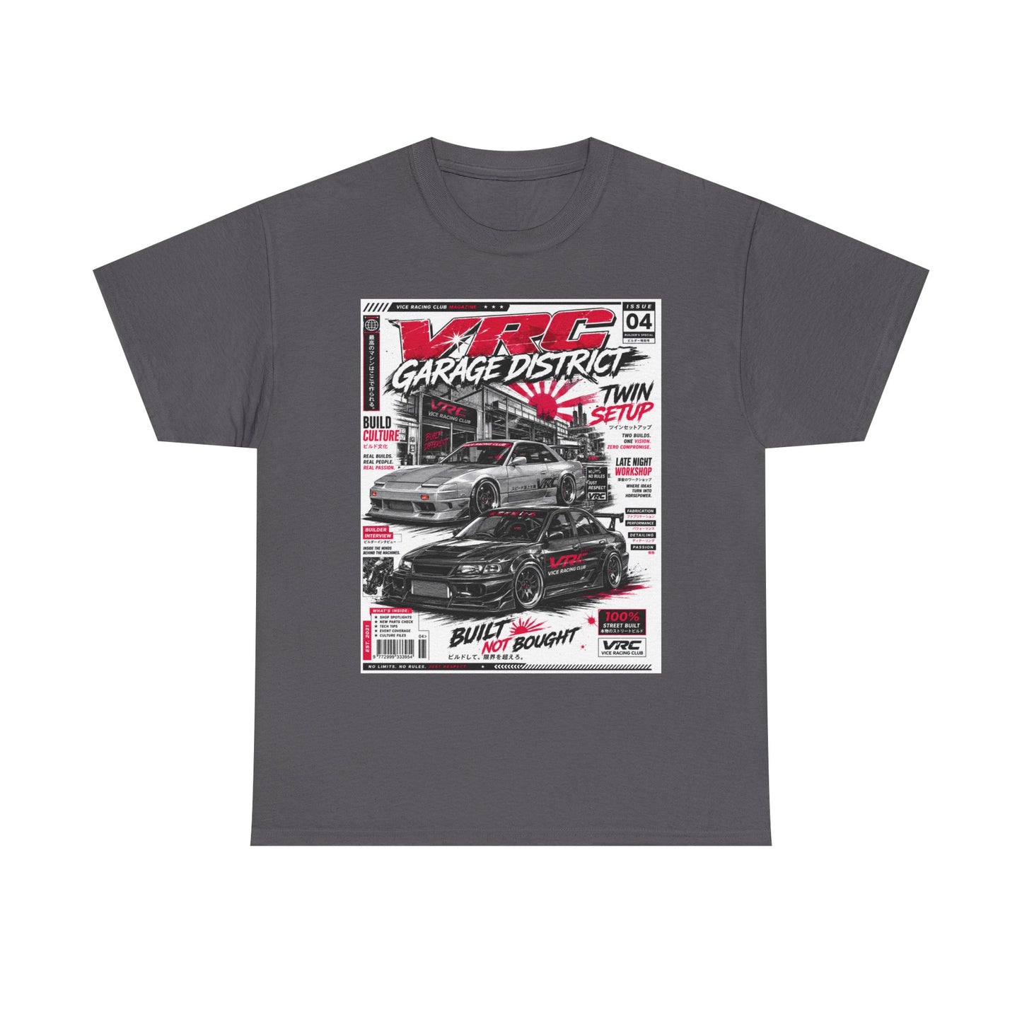 VRC Garage District Twin Setup Graphic Tee – Built Not Bought Shirt