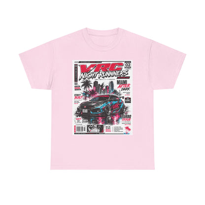 VRC Night Runners Miami After Dark Graphic Tee – Street Built Racing Shirt