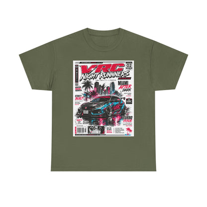 VRC Night Runners Miami After Dark Graphic Tee – Street Built Racing Shirt