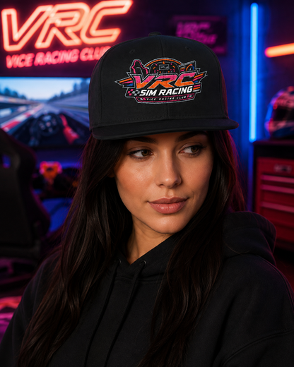 VRC Sim Racing Snapback Hat – Vice Racing Club Embroidered Racing Cap