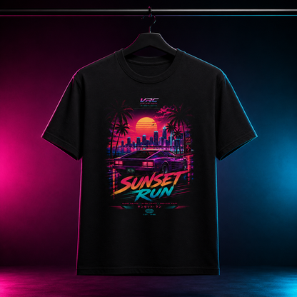 VRC Sunset Run Neon Racing Graphic Tee