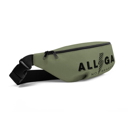 Army Green "All Gas No Brakes" Racing Fanny Pack