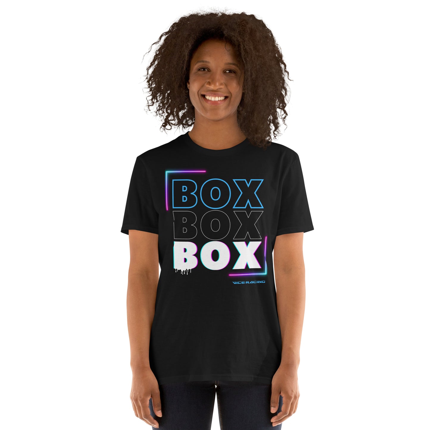 box box box pitcrew racing t-shirt