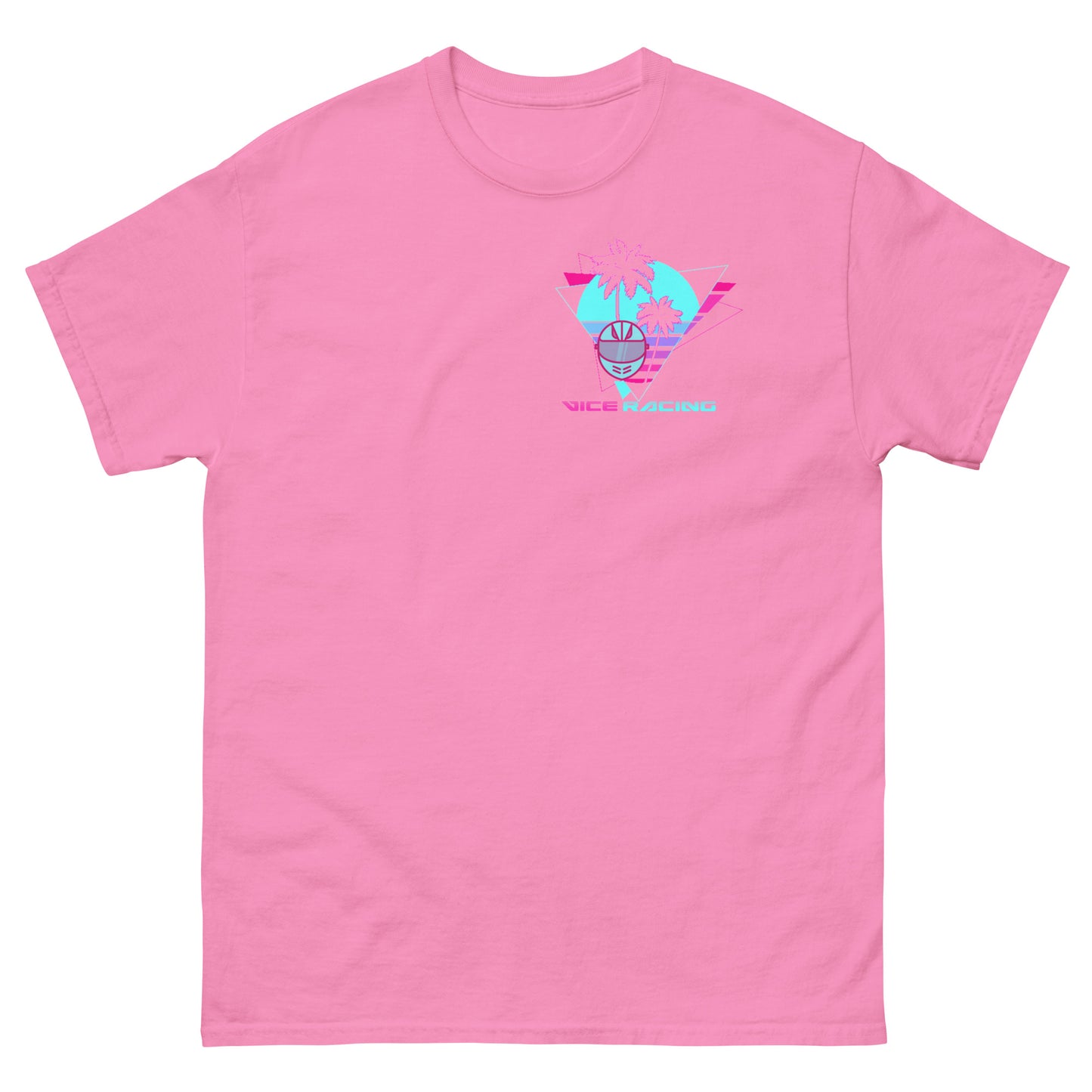 Vice Racing Motorsport Helmet and Palm Tree Logo T-shirt