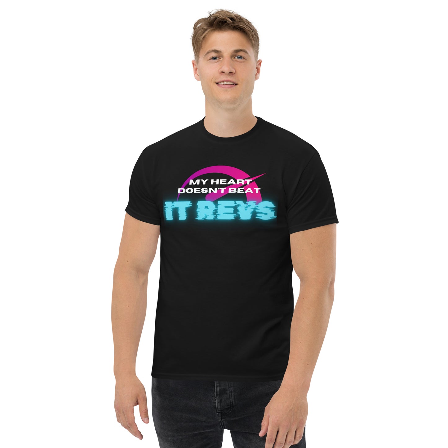 My heart doesn't beat, it Revs racing T-shirt